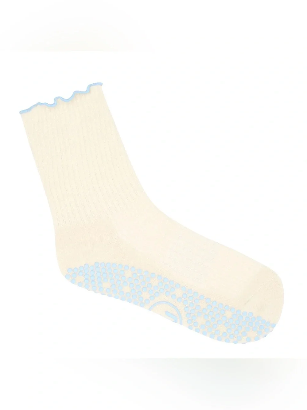 MoveActive Crew Grip Socks - Vintage Frill (Barre / Pilates) S